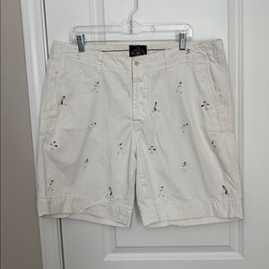 Polo Ralph‎ Lauren Shorts Mens 38x9 Blue Criquet Player Embroidery Button Fly